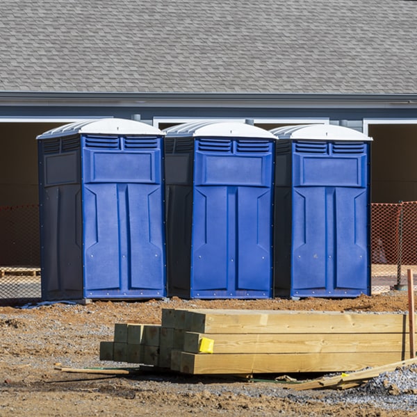 do you offer hand sanitizer dispensers inside the portable restrooms in Hume